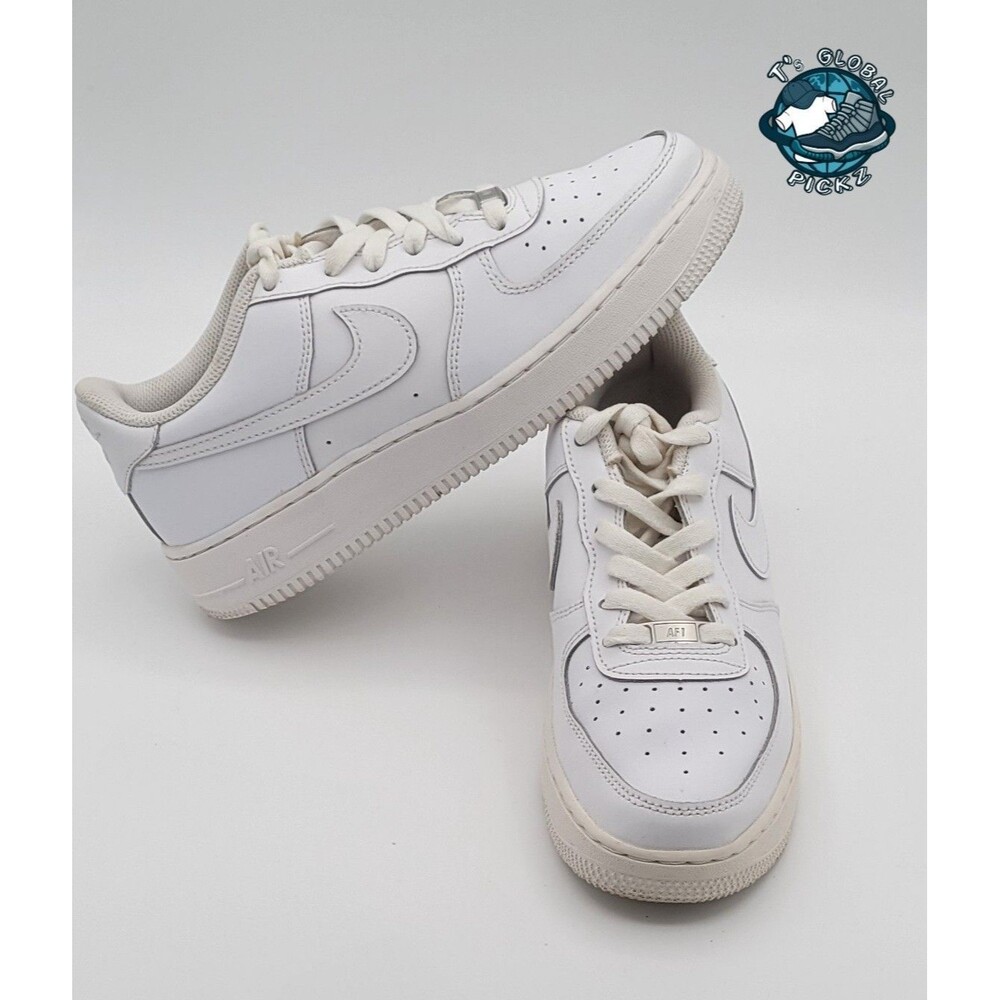 Size 7Y (GS) - Nike Air Force 1 LE Low Triple White
